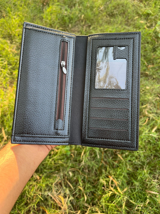 Men's leather Book Wallet