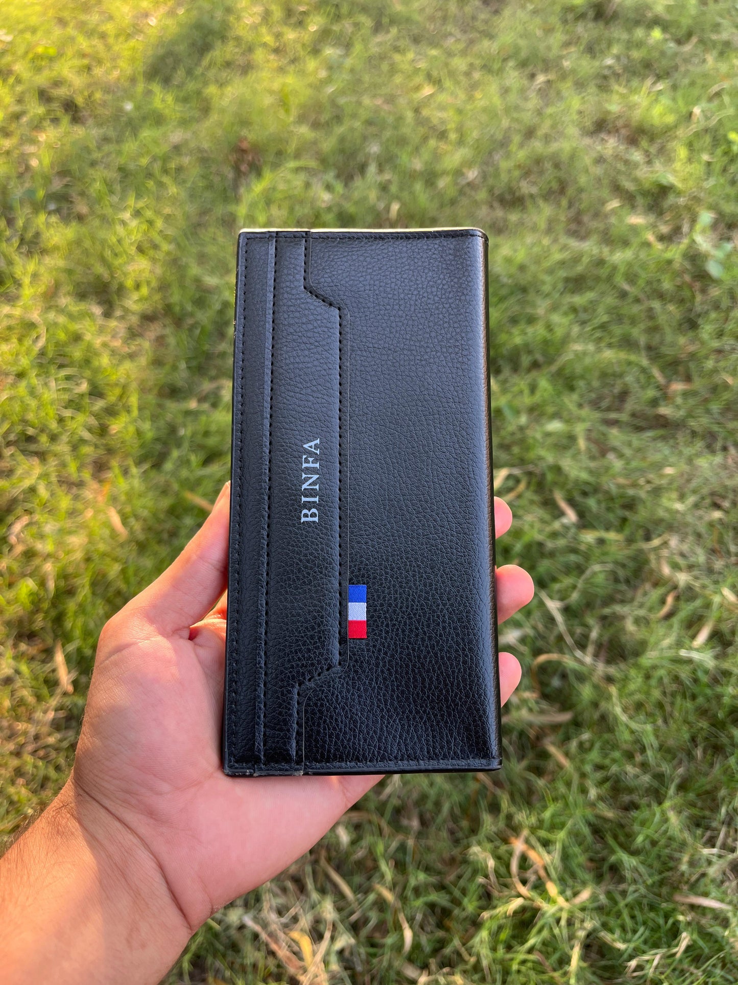 Men's leather Book Wallet