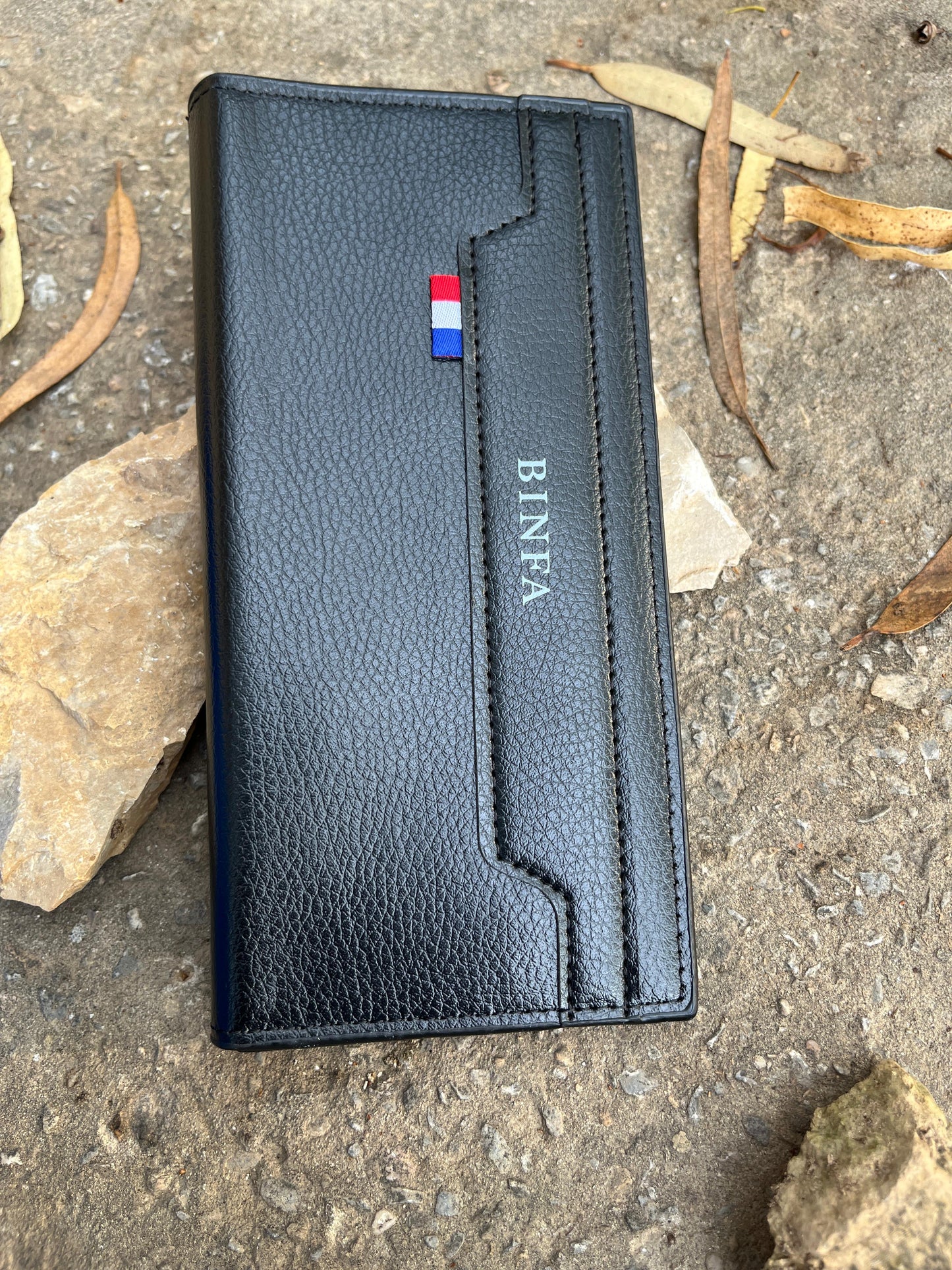 Men's leather Book Wallet