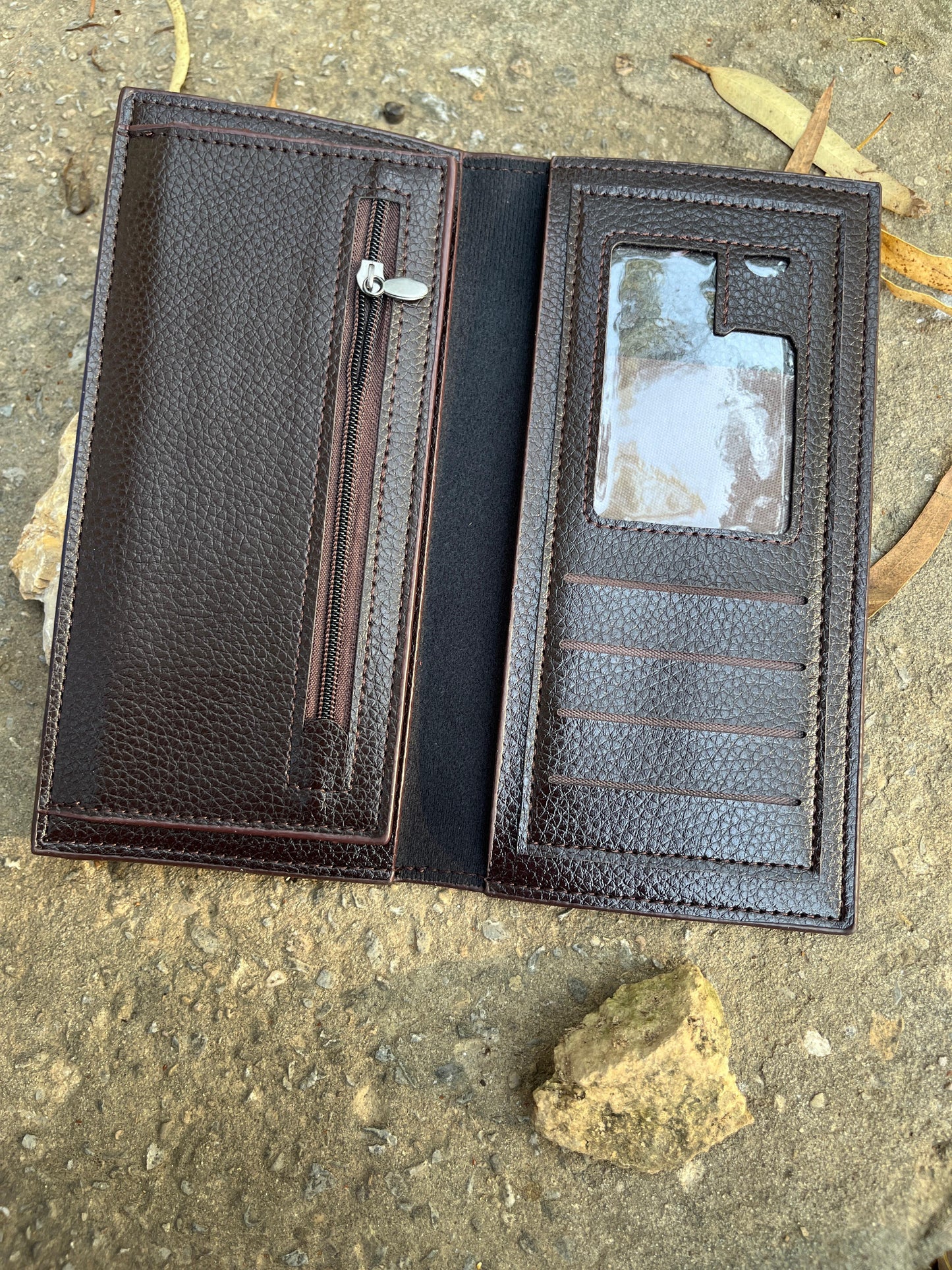 Men's Leather Book Wallet