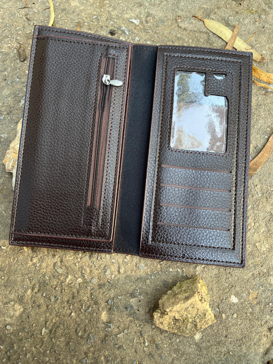 Men's Leather Book Wallet