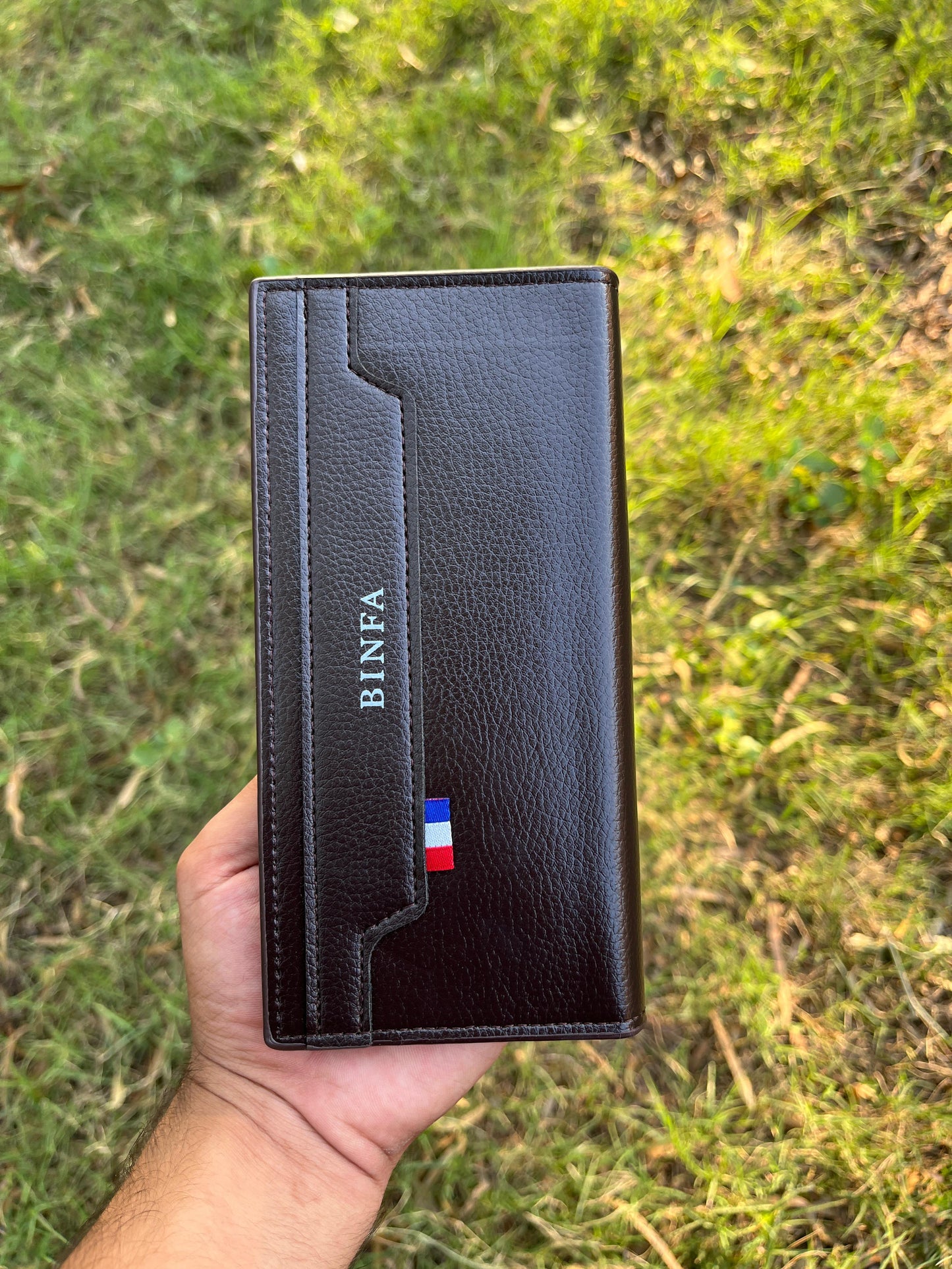 Men's Leather Book Wallet