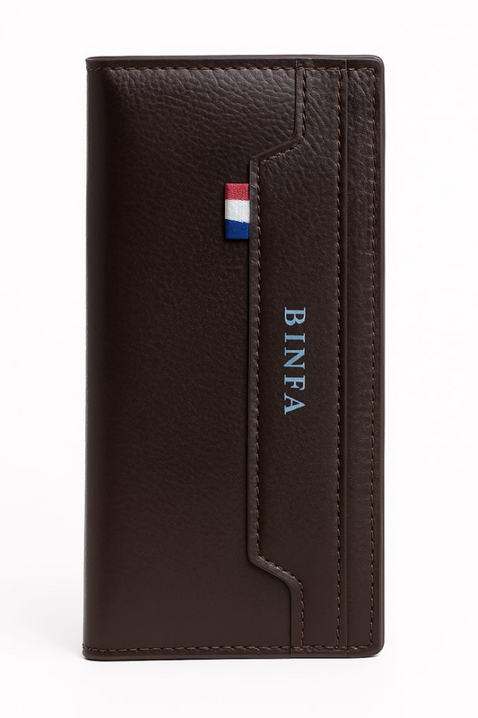 Men's Leather Book Wallet